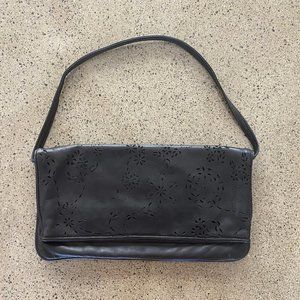 Dollargrand London Black Leather Clutch